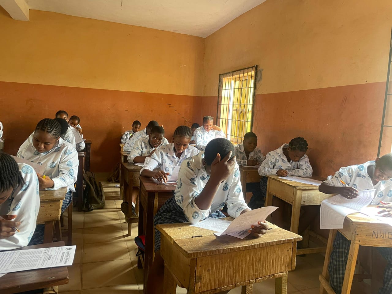 Students in class